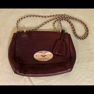 Mulberry Lily Oxblood Natural Grain Leather Bag